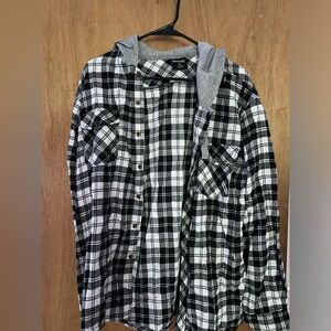 Hooded flannel